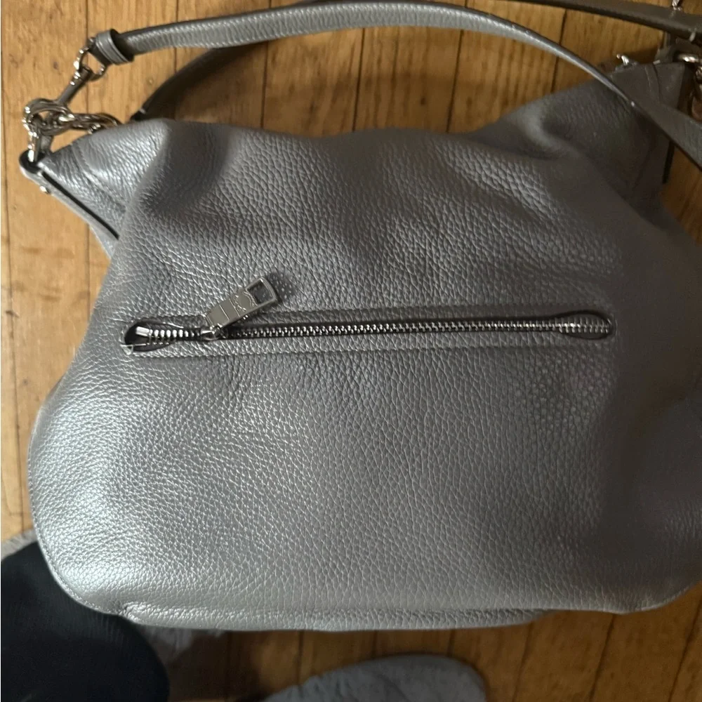 Coach Gray Leather Crossbody Bag - Picture 1 of 2